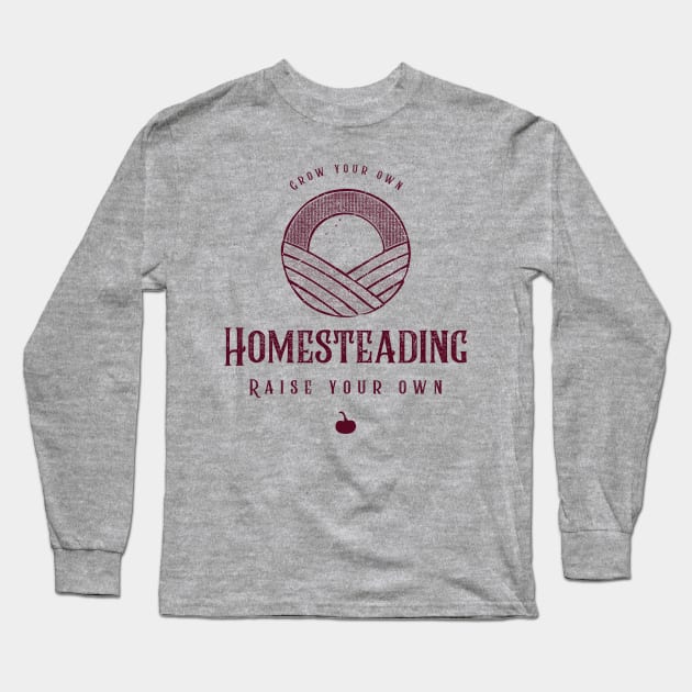 Homesteading Long Sleeve T-Shirt by Poggeaux